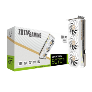 ZOTAC RTX 5070 TI SOLID CORE OC WHITE EDITION 16GB GRAPHICS CARD