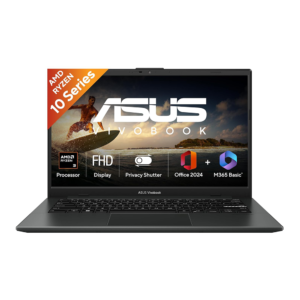 ASUS VIVOBOOK GO 14 (RYZEN 3 30/8GB/512 SSD/W11/MSO24/14") (E1404FA-EB1414WS) BLACK LAPTOP