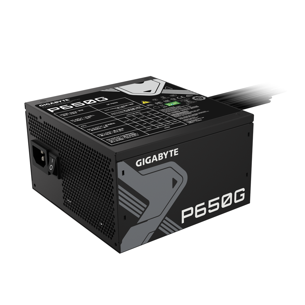 GIGABYTE P650G - 650 WATT 80+ GOLD SMPS 5 GIGABYTE P650G - 650 WATT 80+ GOLD SMPS