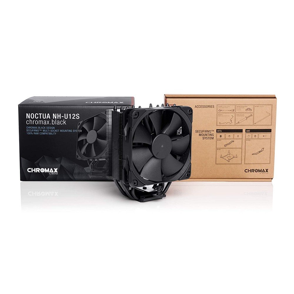 NOCTUA NH-U12S CHROMAX BLACK CPU AIR COOLER 1 NOCTUA NH-U12S CHROMAX BLACK CPU AIR COOLER