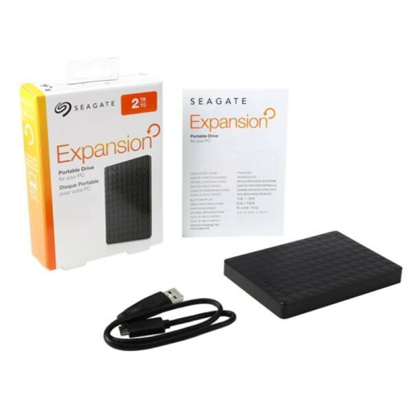Seagate 2TB Expansion Portable External Hard Drive USB 3.0 STEA2000400 Black 1000x1000 1