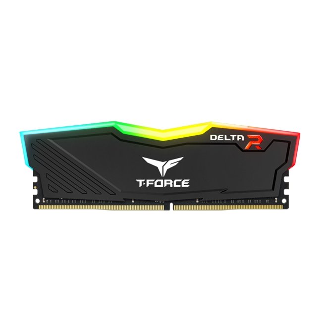 TEAMGROUP T-FORCE DELTA RGB 16GB (16GBX1) DDR4 3200MHZ BLACK 1 TEAMGROUP T-FORCE DELTA RGB 16GB (16GBX1) DDR4 3200MHZ BLACK