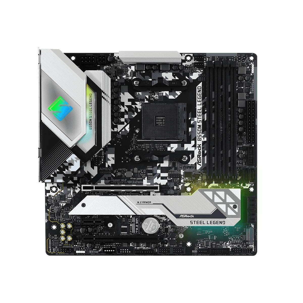 ASROCK B550M STEEL LEGEND MOTHERBOARD 2 ASROCK B550M STEEL LEGEND MOTHERBOARD