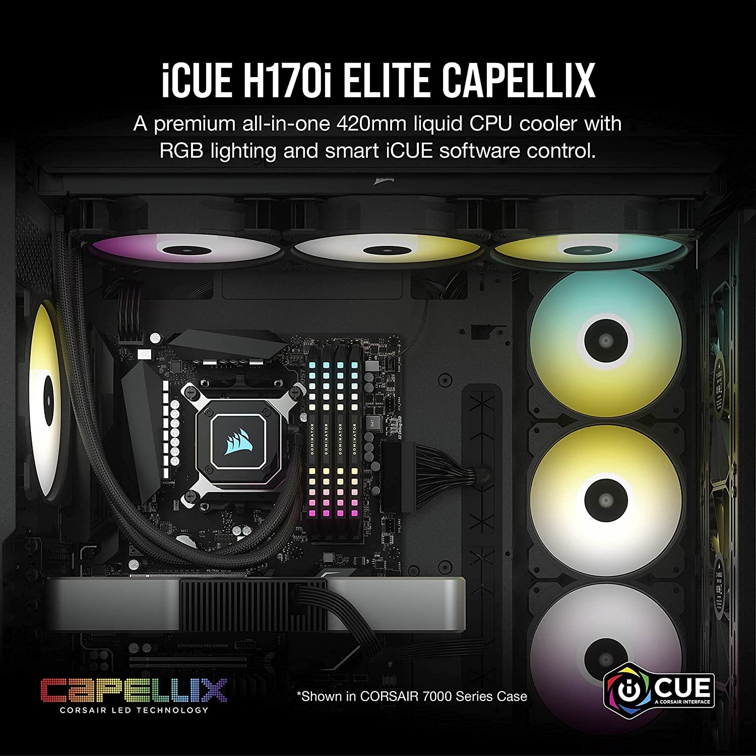 CORSAIR H170i ELITE CAPELLIX RGB CPU LIQUID COOLER 5 CORSAIR H170i ELITE CAPELLIX RGB CPU LIQUID COOLER