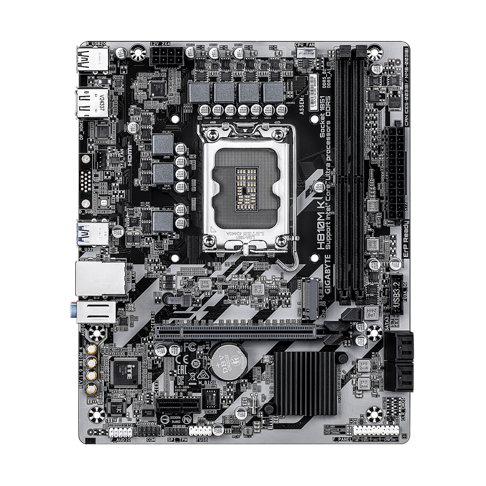GIGABYTE H810M K DDR5 M-ATX MOTHERBOARD 2 GIGABYTE H810M K DDR5 M-ATX MOTHERBOARD