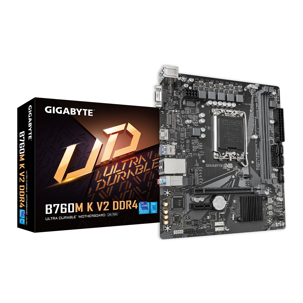 GIGABYTE B760M K V2 DDR4 M-ATX MOTHERBOARD 1 GIGABYTE B760M K V2 DDR4 M-ATX MOTHERBOARD