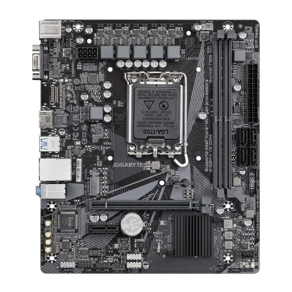 GIGABYTE B760M K V2 DDR4 M-ATX MOTHERBOARD 2 GIGABYTE B760M K V2 DDR4 M-ATX MOTHERBOARD
