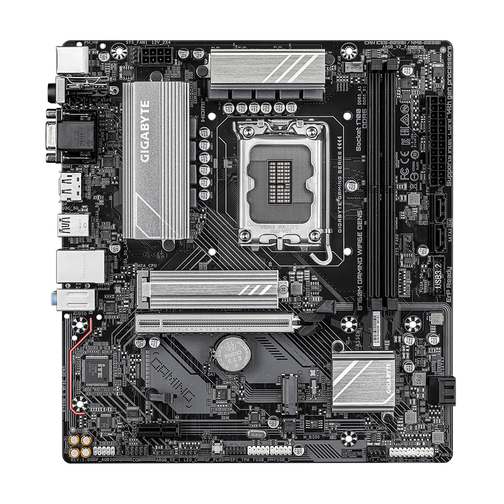 GIGABYTE B760M GAMING WIFI6E GEN5 MOTHERBOARD 2 GIGABYTE B760M GAMING WIFI6E GEN5 MOTHERBOARD