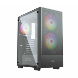 COCO SPORTS CORE 400M GAMING CABINET (MID ATX - BLACK)