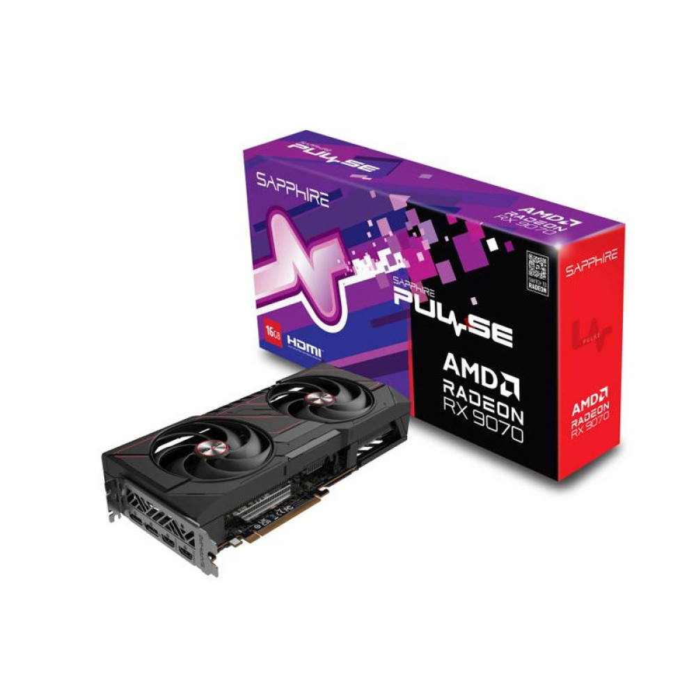 SAPPHIRE PULSE AMD RADEON RX 9070 16GB GDDR6 GRAPHICS CARD 1 SAPPHIRE PULSE AMD RADEON RX 9070 16GB GDDR6 GRAPHICS CARD