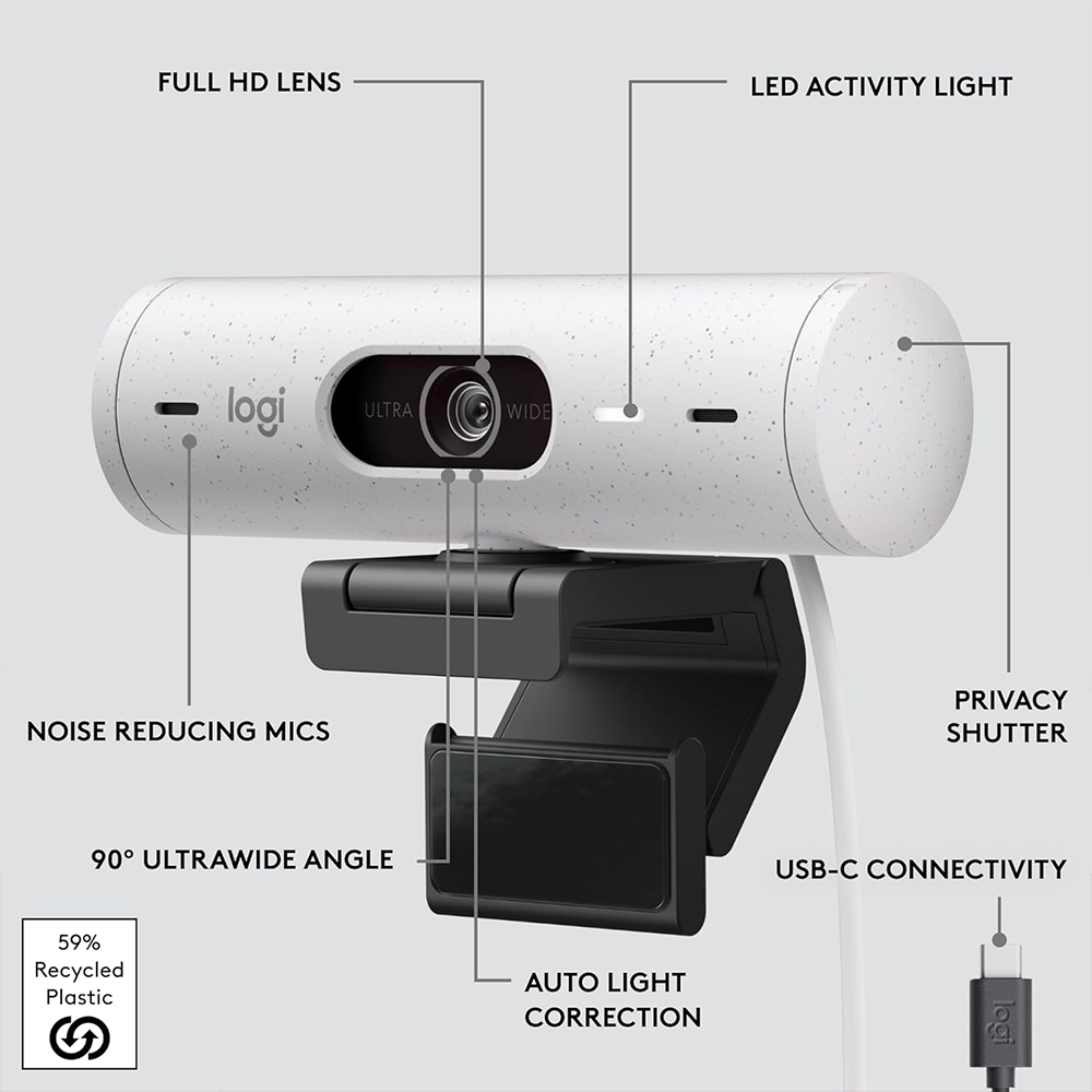 LOGITECH BRIO 500 FULL HD WEBCAM 4 LOGITECH BRIO 500 FULL HD WEBCAM