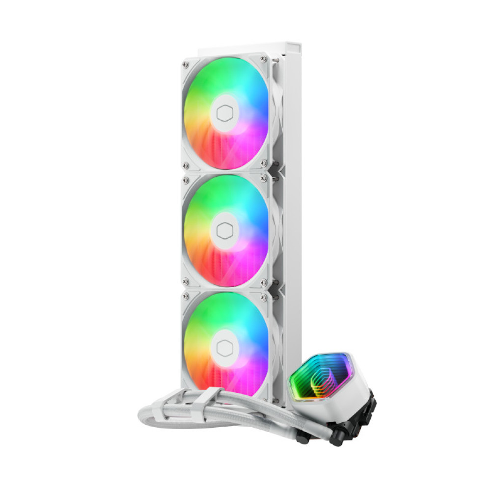 COOLER MASTER MASTERLIQUID 360 CORE II WHITE ARGB LIQUID CPU COOLER 2 COOLER MASTER MASTERLIQUID 360 CORE II WHITE ARGB LIQUID CPU COOLER