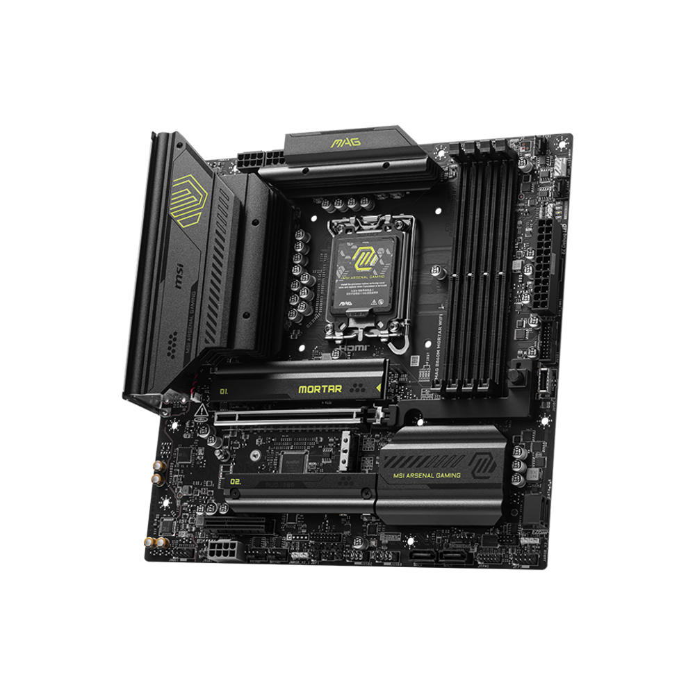 MSI MAG B860M MORTAR M-ATX WIFI DDR5 MOTHERBOARD 3 3 65