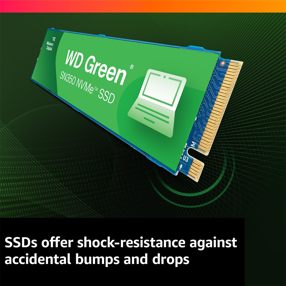 WESTERN DIGITAL GREEN SN350 2TB M.2 NVME GEN3 INTERNAL SSD 4 WESTERN DIGITAL GREEN SN350 2TB M.2 NVME GEN3 INTERNAL SSD