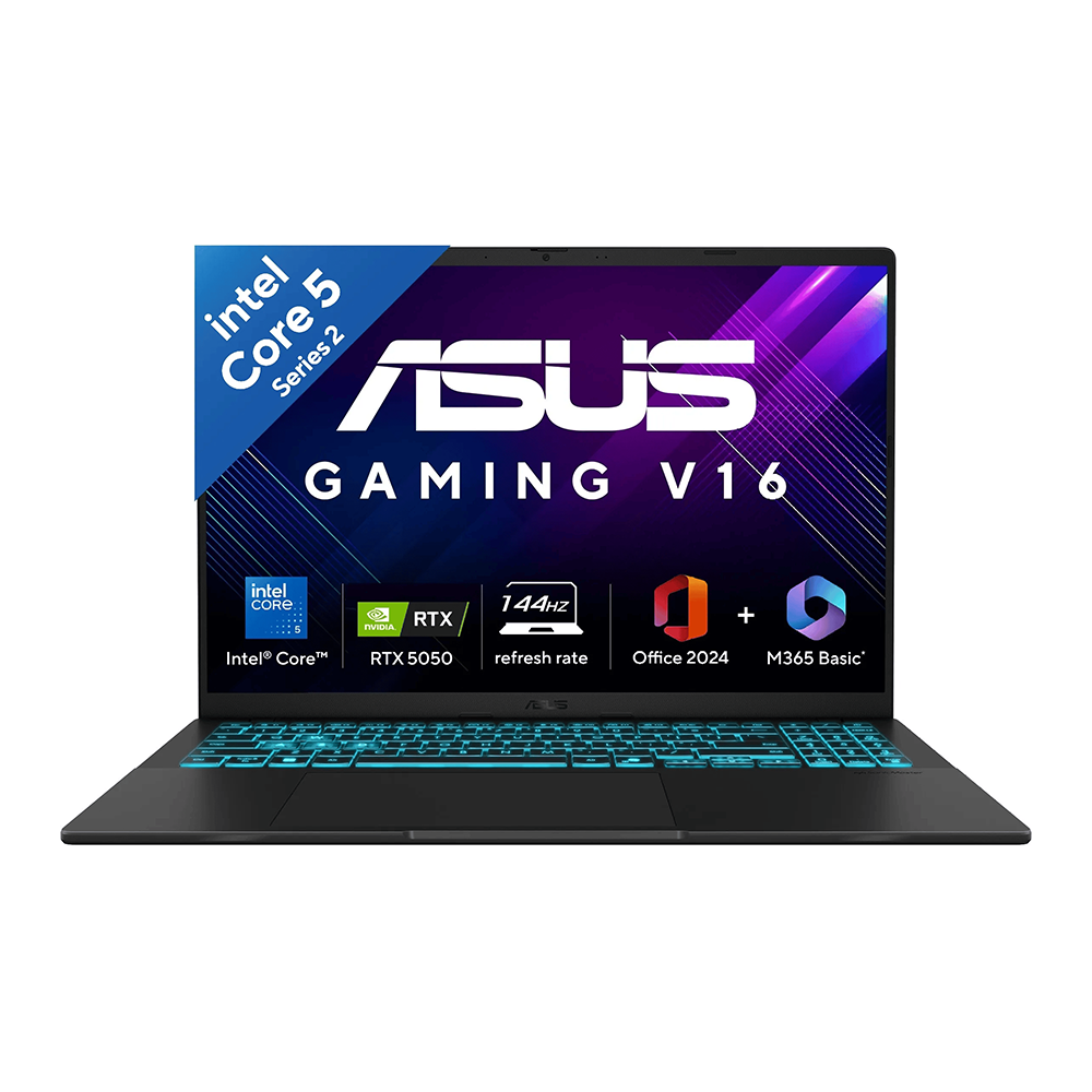 ASUS GAMING V16 (INTEL CORE 5 210H/16GB/512 SSD/W11/MSO24/ 8GB RTX5050/16") (V3607VH-RP037WS) BLACK LAPTOP 1 ASUS GAMING V16 (INTEL CORE 5 210H/16GB/512 SSD/W11/MSO24/ 8GB RTX5050/16") (V3607VH-RP037WS) BLACK LAPTOP