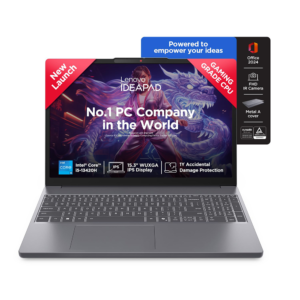 LENOVO IDEAPAD SLIM 3 (INTEL CORE I5-13420H/16GB/512 SSD/W11/MSO24/15.6") (83K100C6IN) GREY LAPTOP