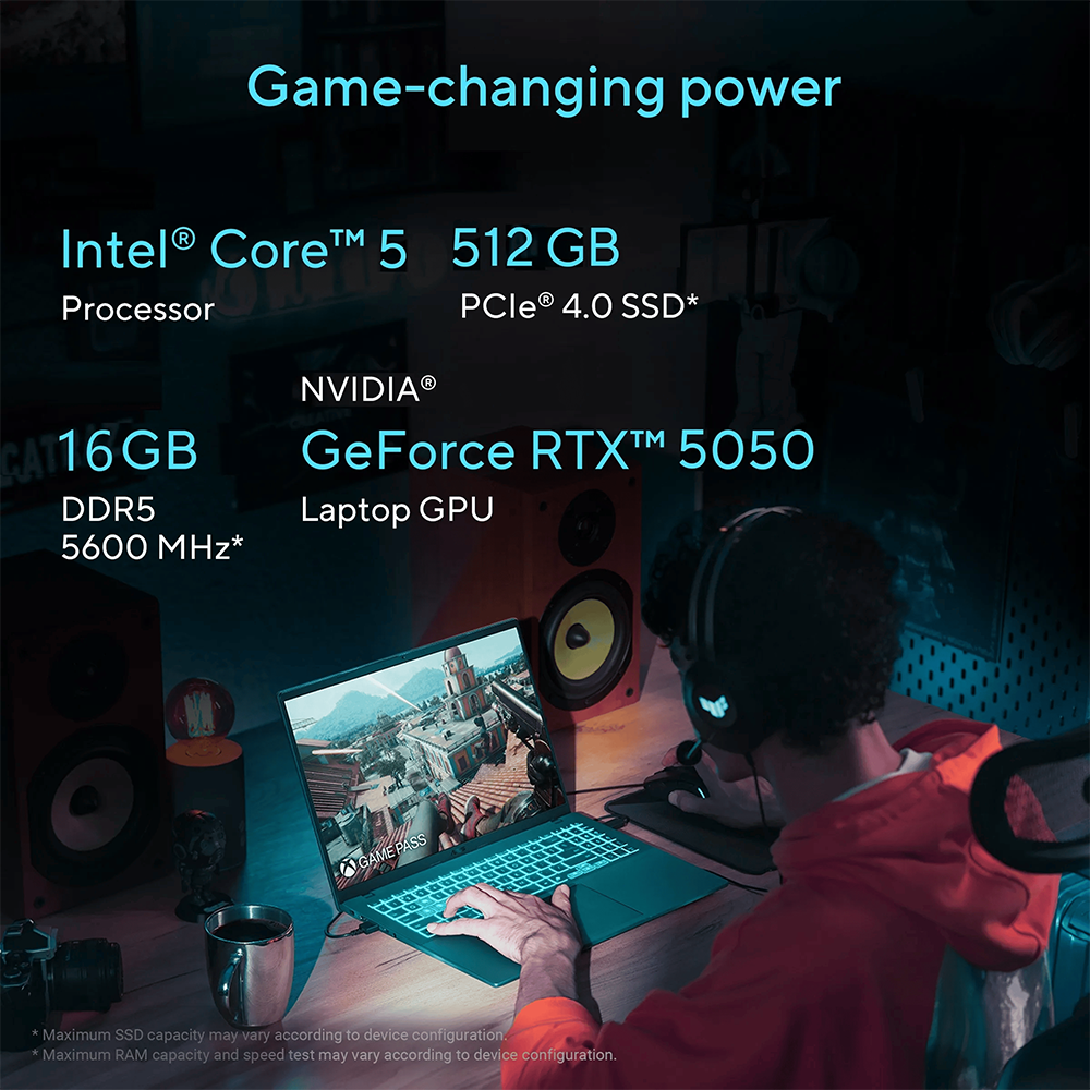 ASUS GAMING V16 (INTEL CORE 5 210H/16GB/512 SSD/W11/MSO24/ 8GB RTX5050/16") (V3607VH-RP037WS) BLACK LAPTOP 2 ASUS GAMING V16 (INTEL CORE 5 210H/16GB/512 SSD/W11/MSO24/ 8GB RTX5050/16") (V3607VH-RP037WS) BLACK LAPTOP