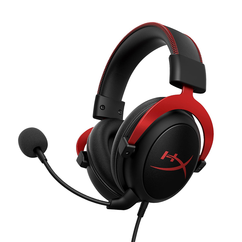 HYPERX CLOUD II – WIRED GAMING HEADSET - 7.1 SURROUND SOUND - BLACK-RED (4P5M0AA) 1 1 2