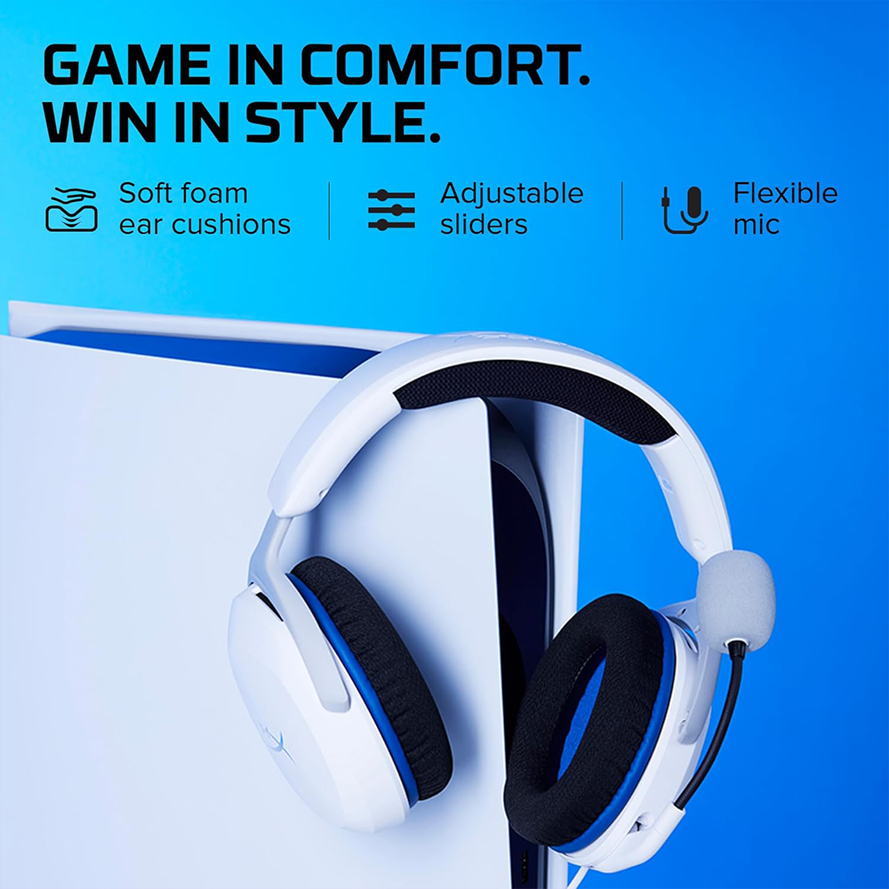 HYPERX CLOUD STINGER 2 CORE GAMING HEADSET FOR PLAYSTATION - WHITE (6H9B5AA) 4 4 7