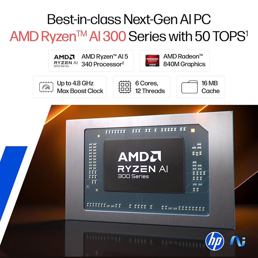 HP OMNIBOOK 3 (RYZEN AI 5 340/16GB/512 SSD/W11/MSO24/15.6") (FN0007AU-BL1W8PA) LAPTOP 2 HP OMNIBOOK 3 (RYZEN AI 5 340/16GB/512 SSD/W11/MSO24/15.6") (FN0007AU-BL1W8PA) LAPTOP