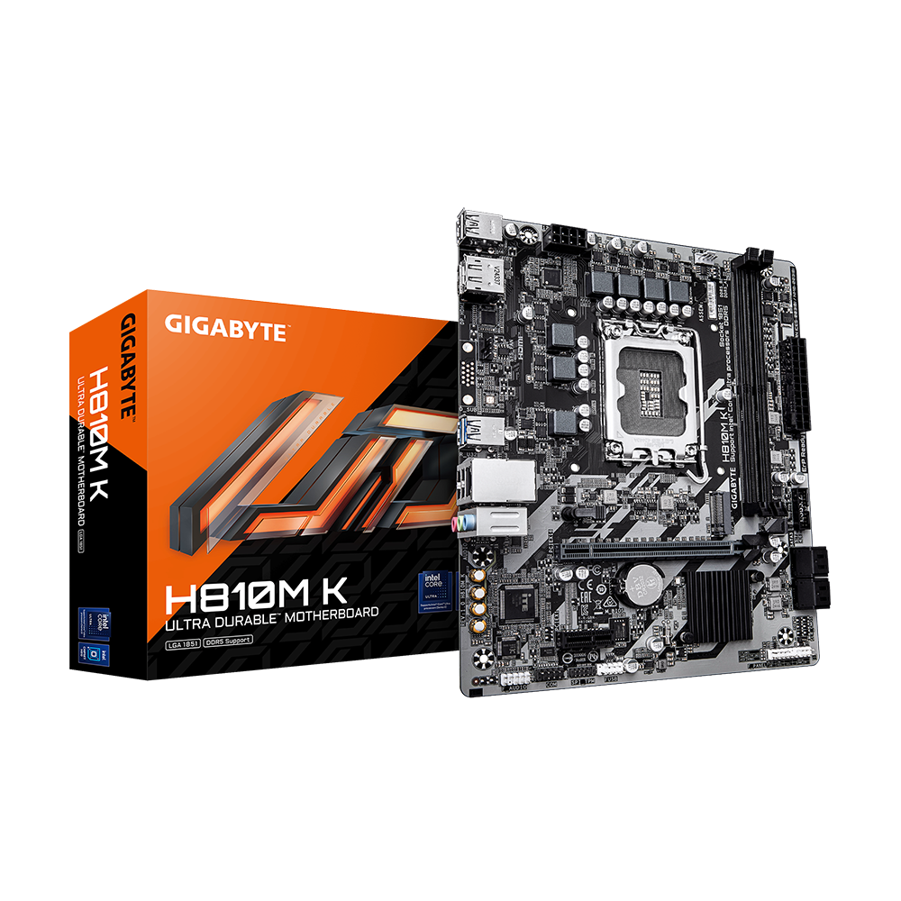 GIGABYTE H810M K DDR5 M-ATX MOTHERBOARD 1 GIGABYTE H810M K DDR5 M-ATX MOTHERBOARD