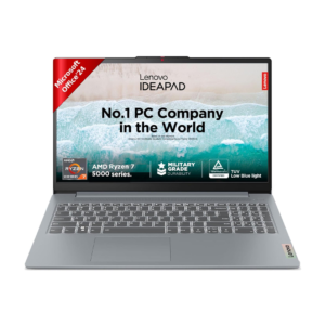 LENOVO IDEAPAD SLIM 3 (RYZEN 7 5825U/16GB/512 SSD/W11/MSO24/15.6") (82XM0114IN) LAPTOP