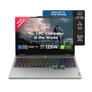 LENOVO LOQ (CORE I7-13700HX/16GB/1TB SSD/W11/MSO24/8GB RTX5050/15.6") (83JE00U7IN) LAPTOP