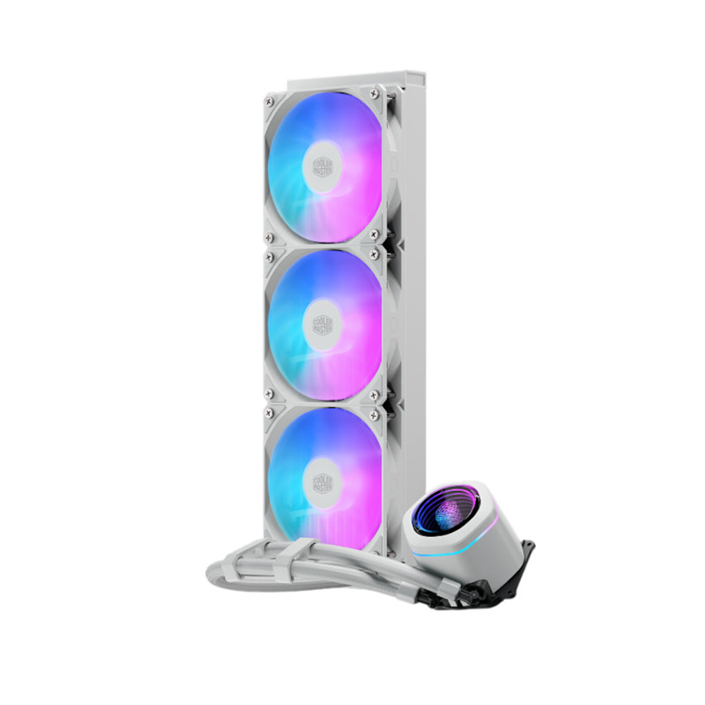COOLER MASTER MASTERLIQUID 360 CORE II ARGB WHITE CPU LIQUID COOLER 2 COOLER MASTER MASTERLIQUID 360 CORE II ARGB WHITE CPU LIQUID COOLER