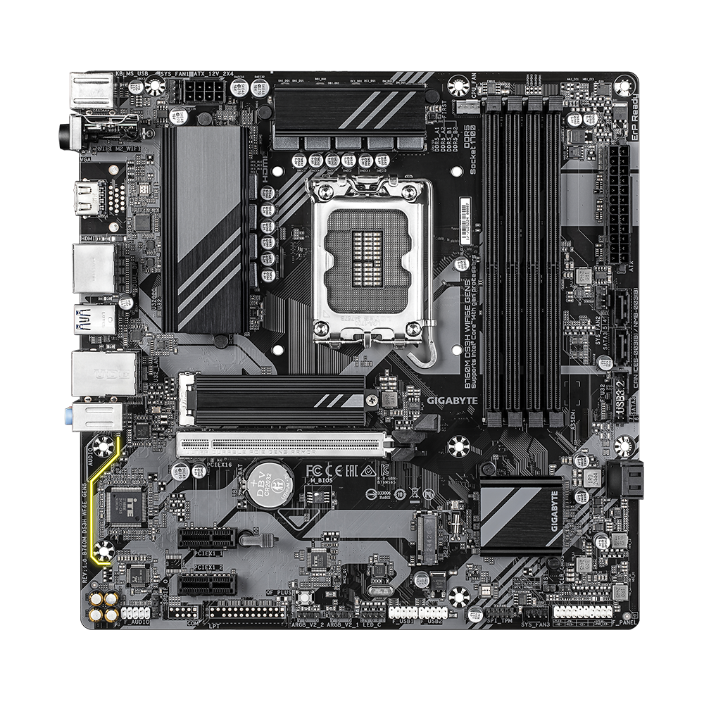 GIGABYTE B760M DS3H WIFI6E GEN5 MOTHERBOARD 2 GIGABYTE B760M DS3H WIFI6E GEN5 MOTHERBOARD