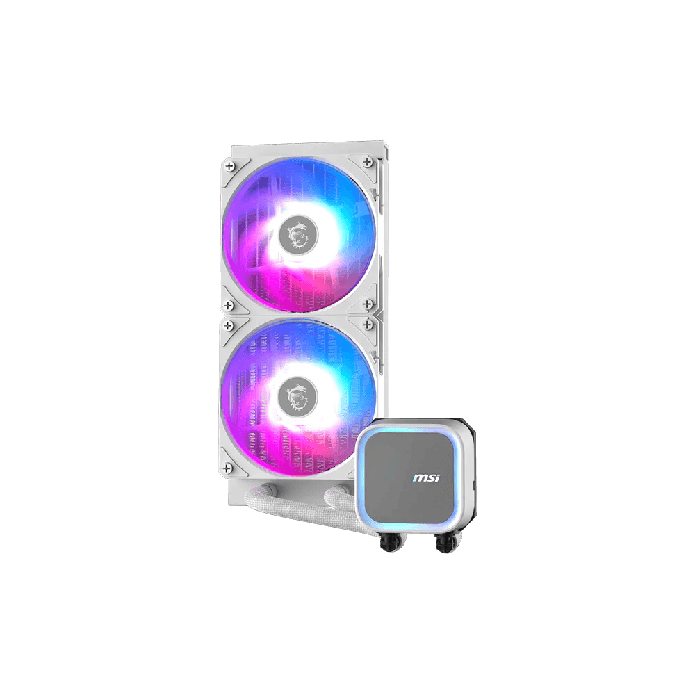 MSI MAG CORELIQUID A13 240 ARGB WHITE CPU LIQUID COOLER 2 MSI MAG CORELIQUID A13 240 ARGB WHITE CPU LIQUID COOLER