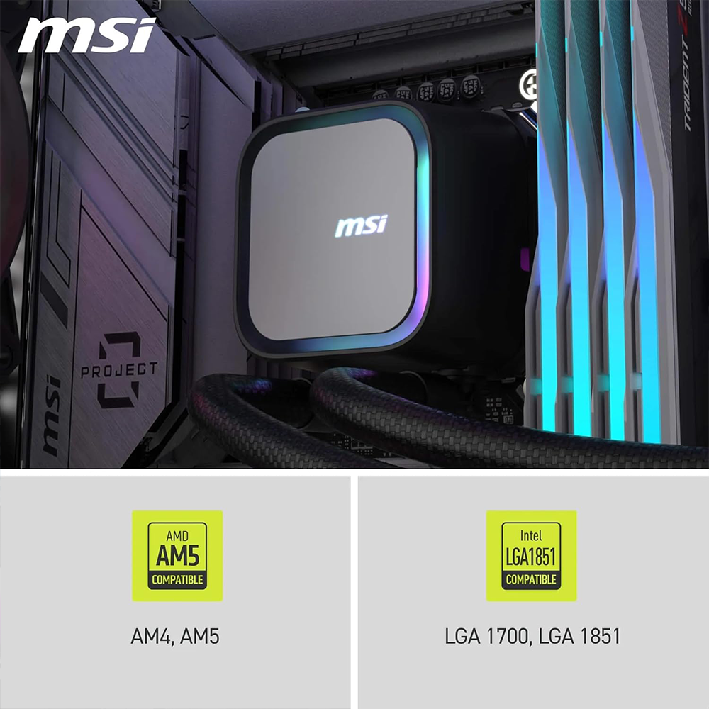 MSI MAG CORELIQUID A13 360 ARGB CPU LIQUID COOLER (BLACK) 4 MSI MAG CORELIQUID A13 360 ARGB CPU LIQUID COOLER (BLACK)