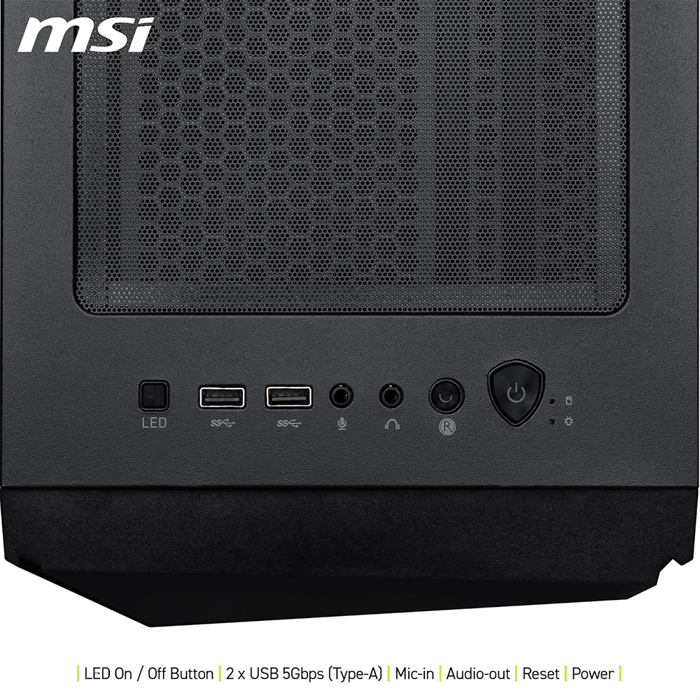 MSI MAG FORGE 130A AIRFLOW AUTO RGB ATX MID TOWER CASE 5 MSI MAG FORGE 130A AIRFLOW AUTO RGB ATX MID TOWER CASE