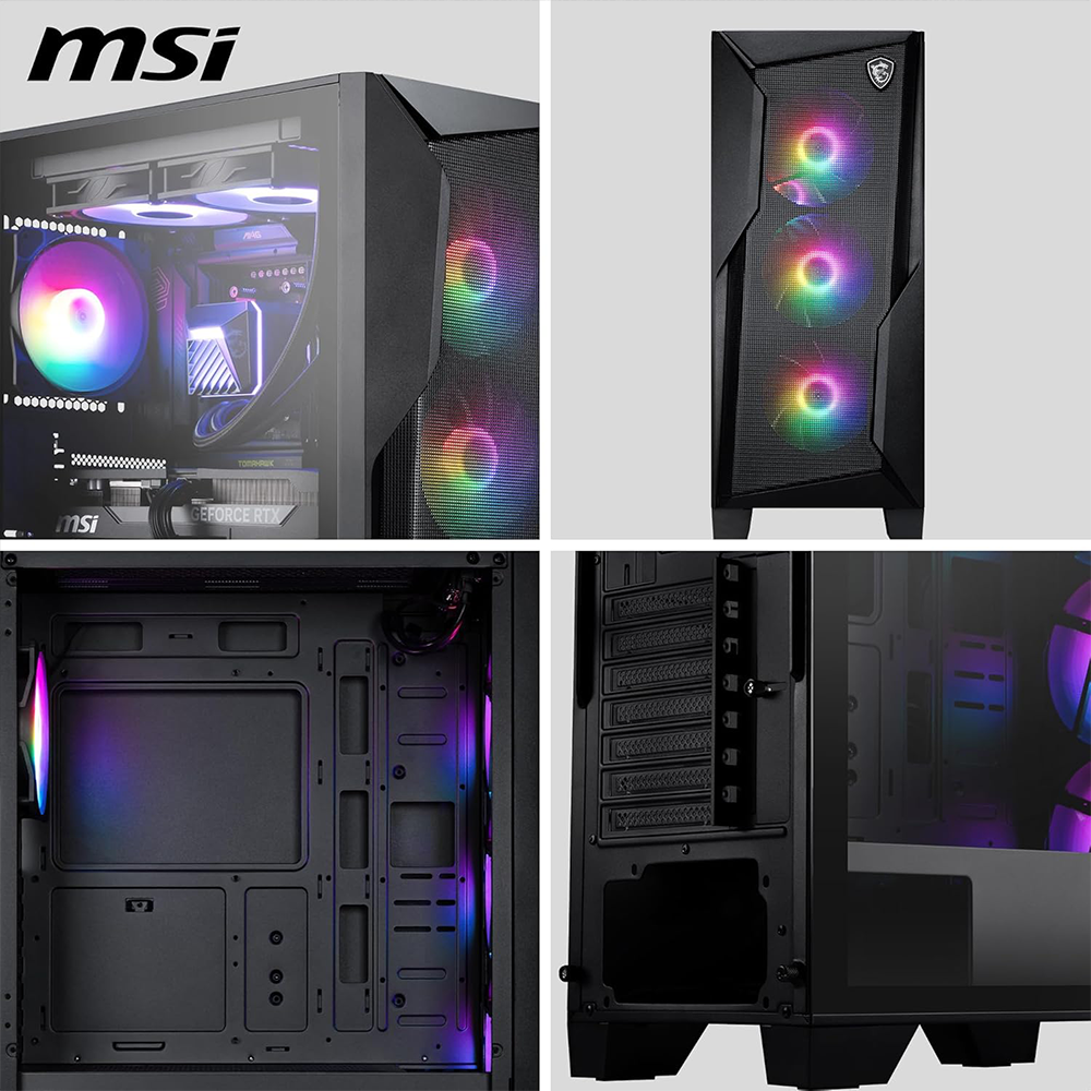 MSI MAG FORGE 130A AIRFLOW AUTO RGB ATX MID TOWER CASE 6 MSI MAG FORGE 130A AIRFLOW AUTO RGB ATX MID TOWER CASE