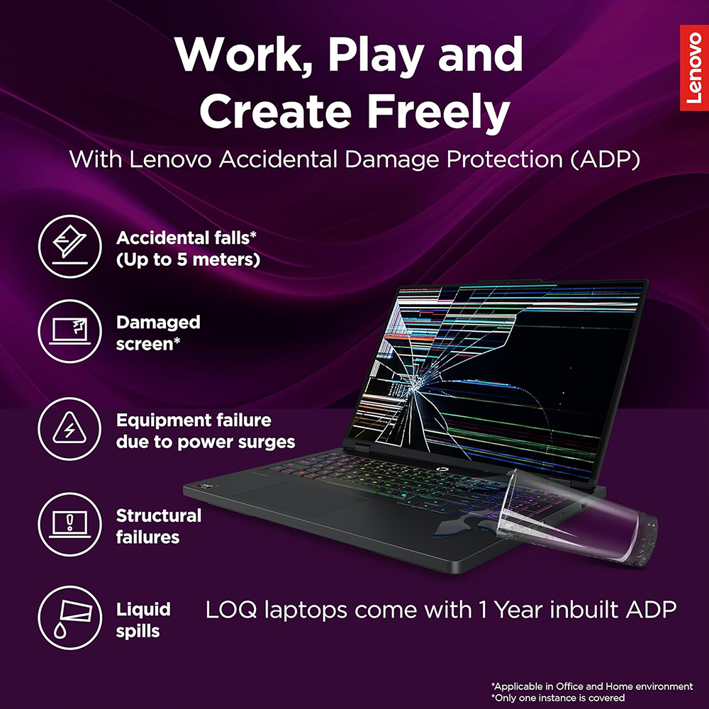 LENOVO LOQ (CORE I7-13700HX/16GB/1TB SSD/W11/MSO24/8GB RTX5050/15.6") (83JE00U7IN) LAPTOP 7 LENOVO LOQ (CORE I7-13700HX/16GB/1TB SSD/W11/MSO24/8GB RTX5050/15.6") (83JE00U7IN) LAPTOP