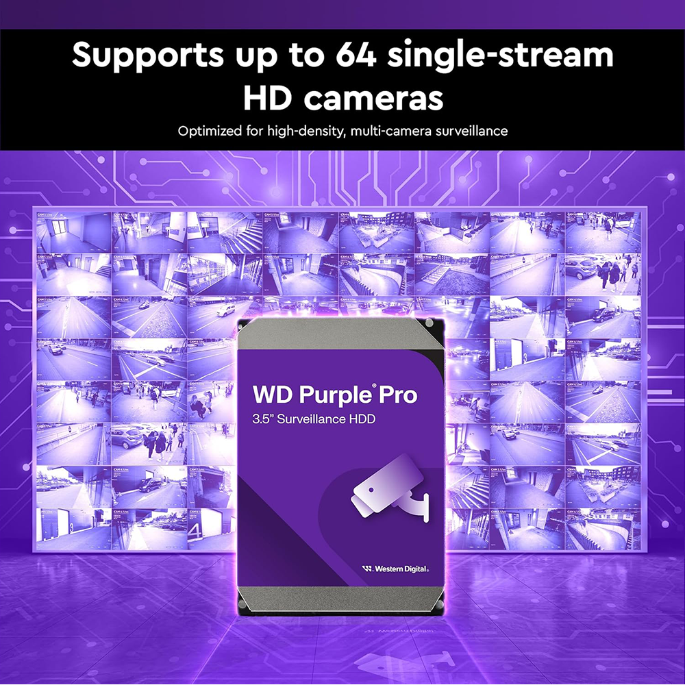 WESTERN DIGITAL PURPLE 26TB 7200RPM SURVEILLANCE INTERNAL HARD DRIVE 4 WESTERN DIGITAL PURPLE 26TB 7200RPM SURVEILLANCE INTERNAL HARD DRIVE