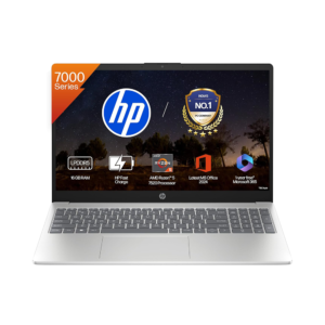 HP 15 (RYZEN 5 7520U/16GB/512 SSD/W11/MSO24/15.6") (FC0690AU-C94FVPA) LAPTOP