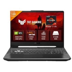 ASUS TUF GAMING A15 (RYZEN 7 170H/16GB/512 SSD/W11/MSO24/ 4 RTX3050/15.6"/BLIT) (FA506NCQ-HN007WS) BLACK LAPTOP