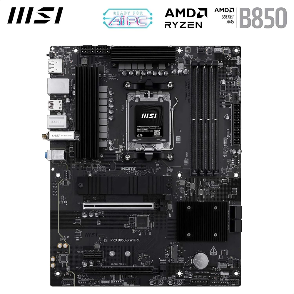 MSI PRO B850-S WIFI6E ATX MOTHERBOARD 2 MSI PRO B850-S WIFI6E ATX MOTHERBOARD