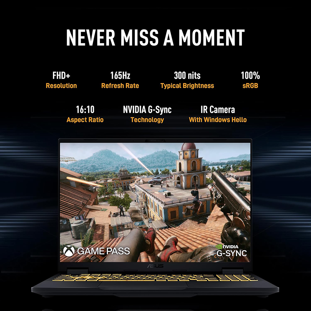 ASUS TUF GAMING F16 (CORE I7-14650HX/16GB/1TB SSD/W11/MSO24/ 8GB RTX5050/16") (FX608JHR-RV135WS) GRAY LAPTOP 3 ASUS TUF GAMING F16 (CORE I7-14650HX/16GB/1TB SSD/W11/MSO24/ 8GB RTX5050/16") (FX608JHR-RV135WS) GRAY LAPTOP
