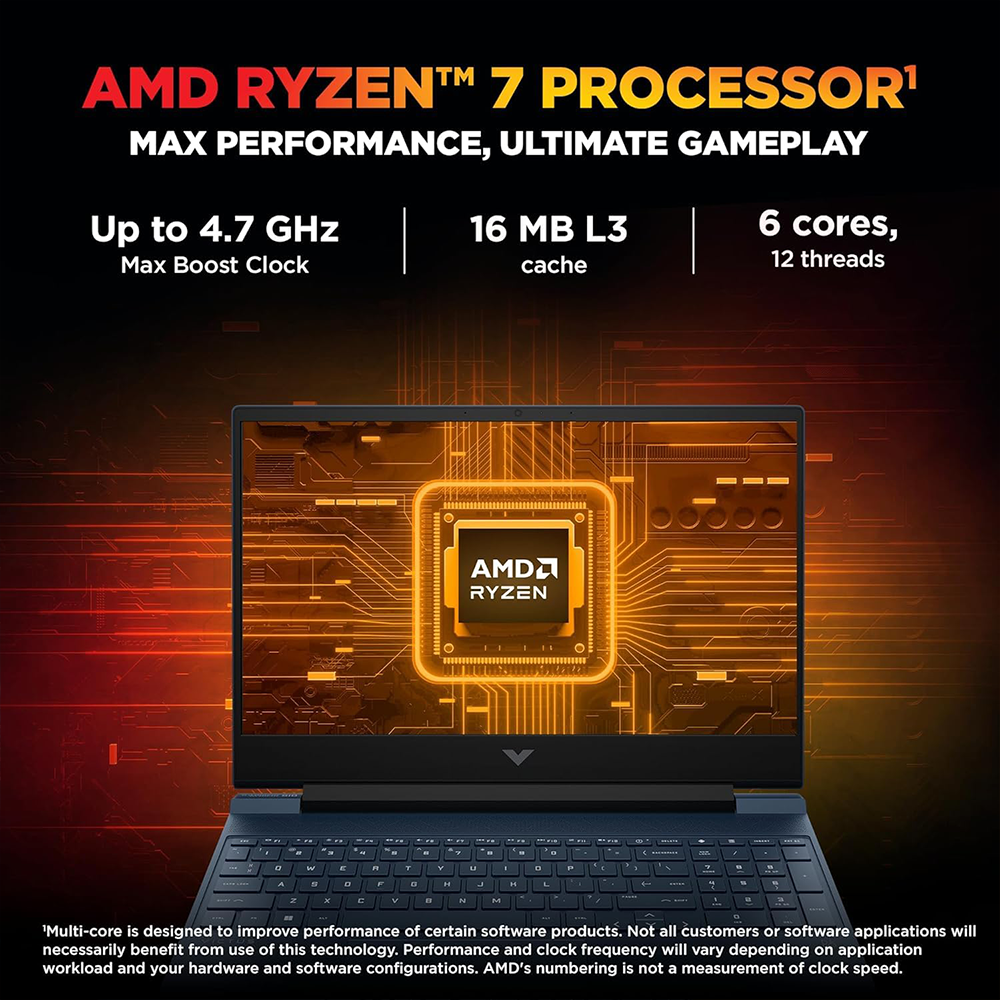 HP VICTUS (RYZEN 7 7445HS/16GB/512 SSD/W11/MSO24/ 6 RTX3050/15.6") (FB3120AX-BT6E1PA) LAPTOP 3 HP VICTUS (RYZEN 7 7445HS/16GB/512 SSD/W11/MSO24/ 6 RTX3050/15.6") (FB3120AX-BT6E1PA) LAPTOP