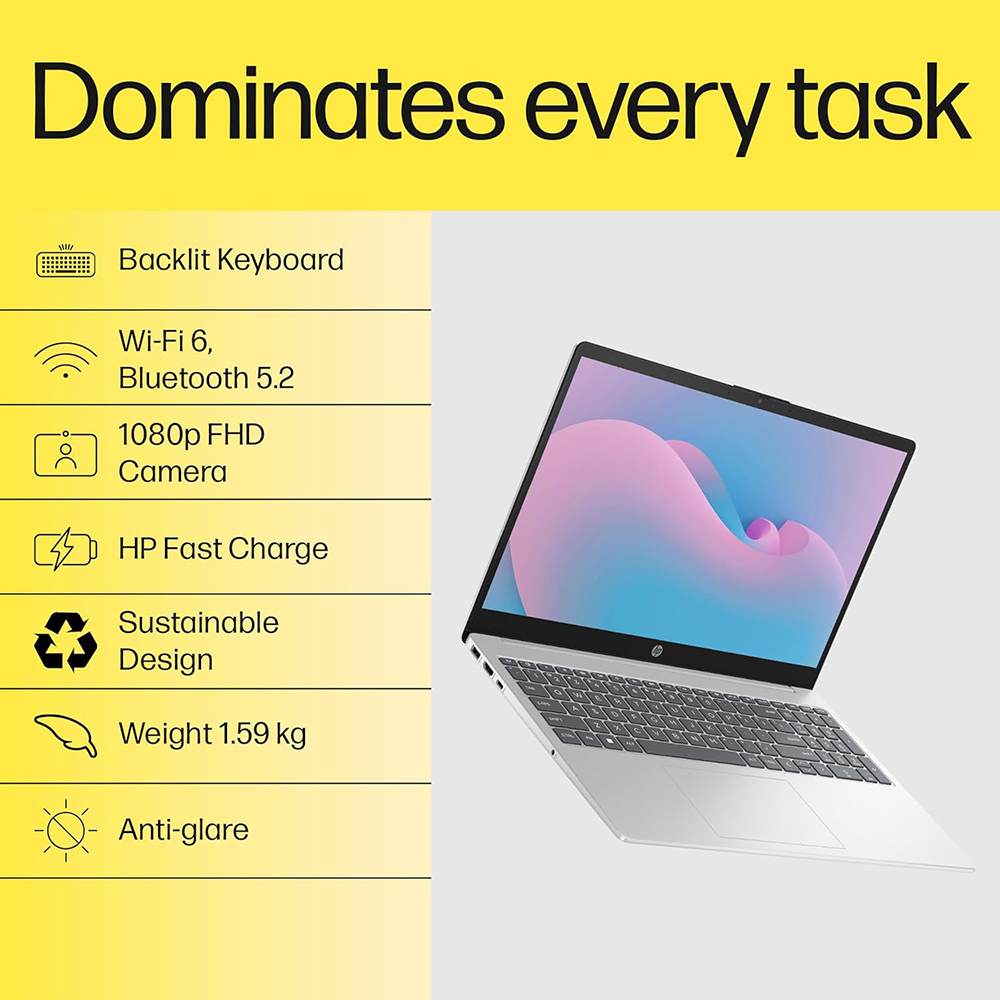 HP 15 (RYZEN 5 7520U/16GB/512 SSD/W11/MSO24/15.6") (FC0690AU-C94FVPA) LAPTOP 3 HP 15 (RYZEN 5 7520U/16GB/512 SSD/W11/MSO24/15.6") (FC0690AU-C94FVPA) LAPTOP