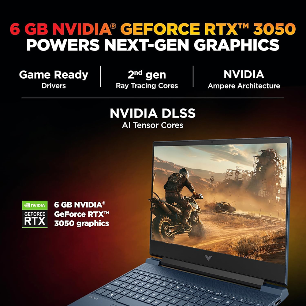 HP VICTUS (RYZEN 7 7445HS/16GB/512 SSD/W11/MSO24/ 6 RTX3050/15.6") (FB3120AX-BT6E1PA) LAPTOP 4 HP VICTUS (RYZEN 7 7445HS/16GB/512 SSD/W11/MSO24/ 6 RTX3050/15.6") (FB3120AX-BT6E1PA) LAPTOP