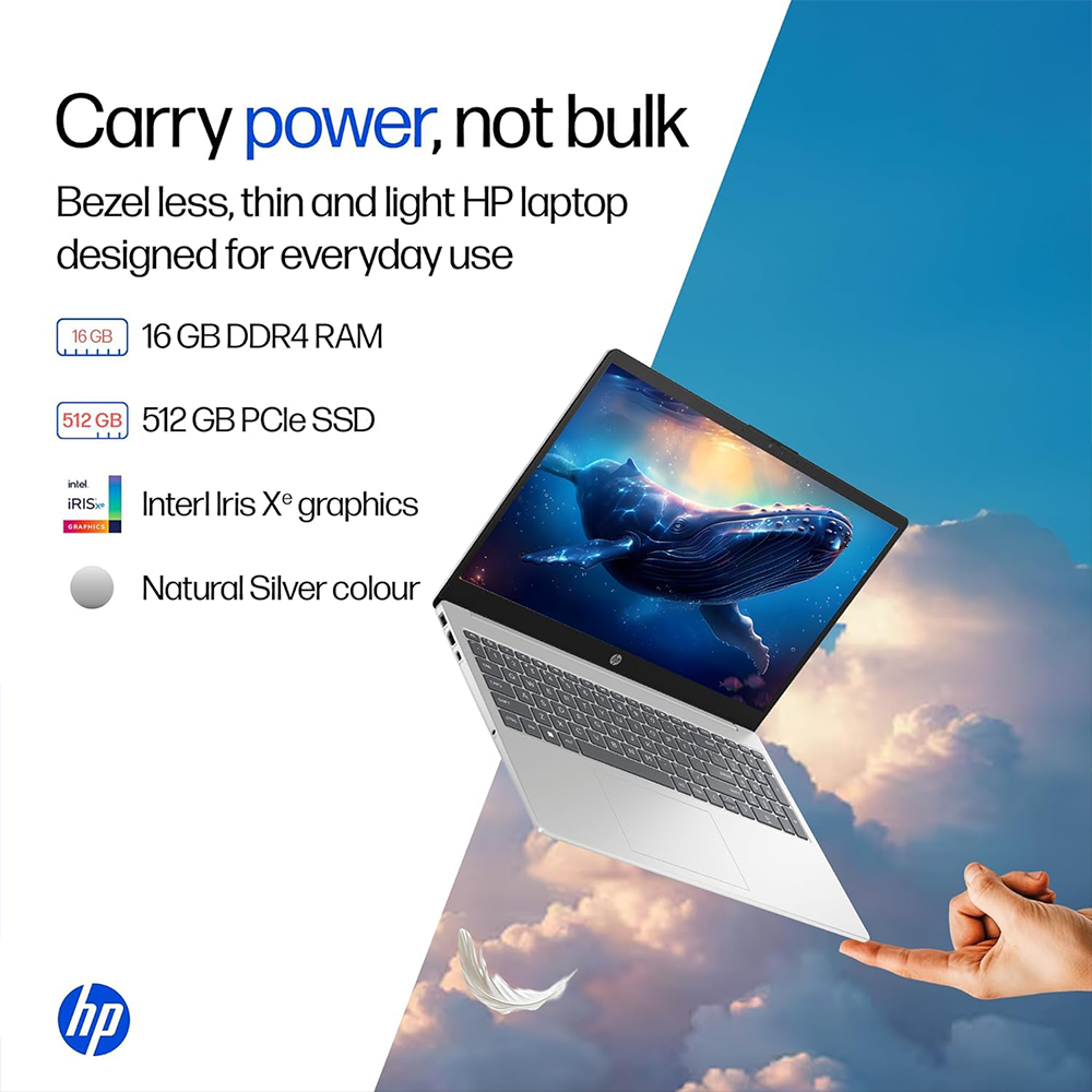 HP 15 (CORE 5 120U/16GB/512 SSD/W11/MSO24/15.6") (FD0682TU-C27FBPA) LAPTOP 4 HP 15 (CORE 5 120U/16GB/512 SSD/W11/MSO24/15.6") (FD0682TU-C27FBPA) LAPTOP