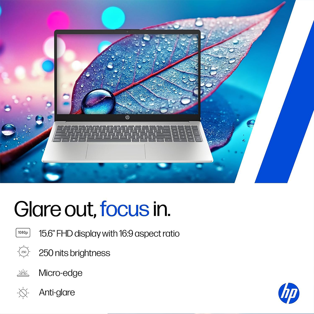 HP 15 (CORE 5 120U/16GB/512 SSD/W11/MSO24/15.6") (FD0682TU-C27FBPA) LAPTOP 5 HP 15 (CORE 5 120U/16GB/512 SSD/W11/MSO24/15.6") (FD0682TU-C27FBPA) LAPTOP