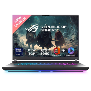 ASUS ROG STRIX G16 (CORE ULTRA 9 275HX/16GB/1TB SSD/W11/MSO24/8GB RTX5060/16"/BLIT) (G615LM-S5128WS) GRAY LAPTOP