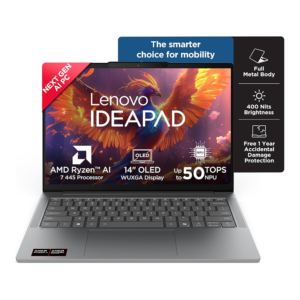 LENOVO IDEAPAD SLIM 5 (RYZEN AI 7 445/16GB/512 SSD/W11/MSO24/14"/OLED) (83S1005VIN) LAPTOP