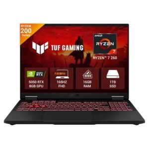 ASUS TUF GAMING A16 (RYZEN 7 260/16GB/1TB SSD/W11/MSO24/8GB RTX5050/16"/BLIT) (FA608UH-RV112WS) GRAY LAPTOP