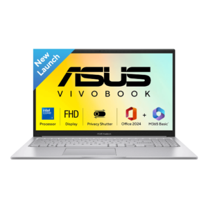 ASUS VIVOBOOK 15 (CORE 3 100U/8GB/512 SSD/W11/MSO24/15.6") (X1504VAP-IN005WS) SILVER LAPTOP
