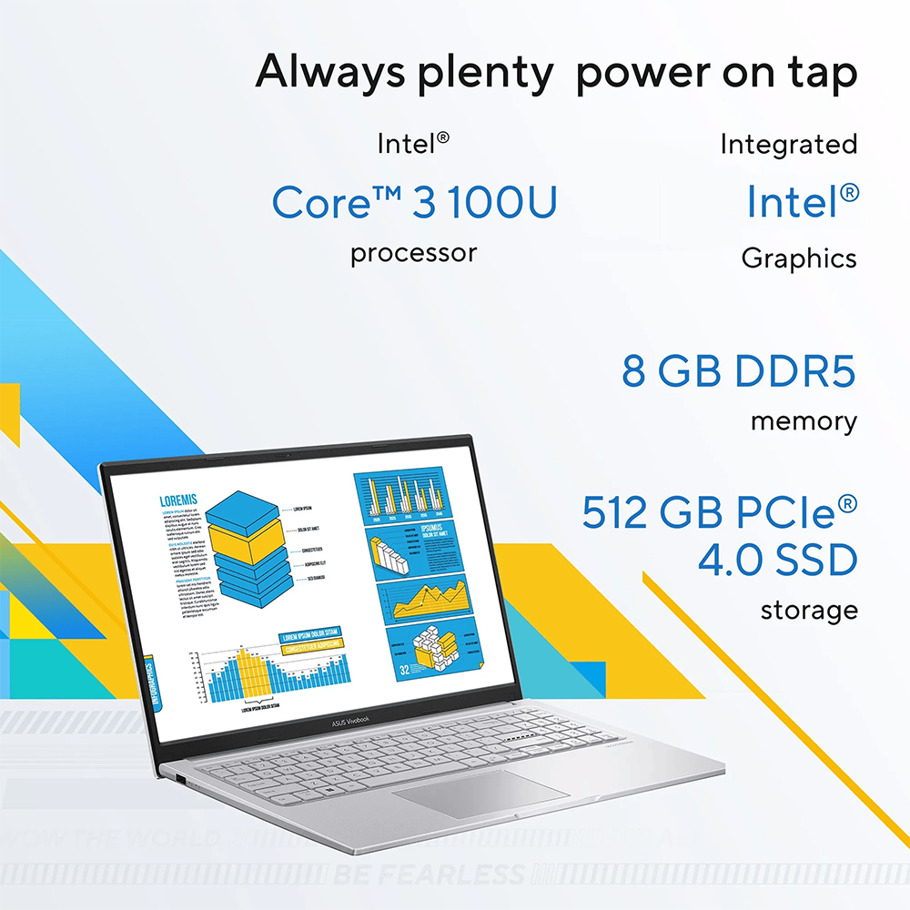 ASUS VIVOBOOK 15 (CORE 3 100U/8GB/512 SSD/W11/MSO24/15.6") (X1504VAP-IN005WS) SILVER LAPTOP 2 ASUS VIVOBOOK 15 (CORE 3 100U/8GB/512 SSD/W11/MSO24/15.6") (X1504VAP-IN005WS) SILVER LAPTOP