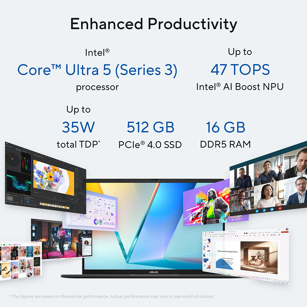 ASUS VIVOBOOK S14 (CORE ULTRA 5 325/16GB/512 SSD/W11/MSO24/14"/OLED) (S3407AA-SF058WS) GRAY LAPTOP 2 ASUS VIVOBOOK S14 (CORE ULTRA 5 325/16GB/512 SSD/W11/MSO24/14"/OLED) (S3407AA-SF058WS) GRAY LAPTOP